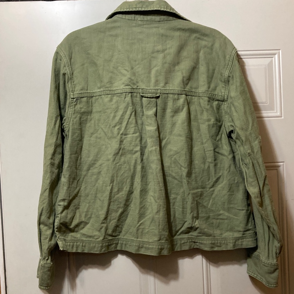 American Eagle Olive Utility Jacket M - image 3